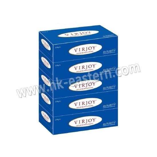 50盒裝"VIRJOY"藍盒裝面紙巾